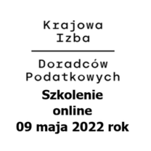 Zaproszenie na szkolenie online 09 maja 2022 rok