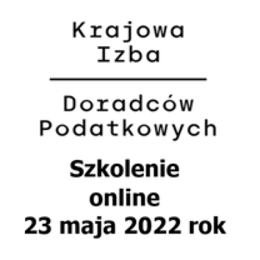 Zaproszenie na szkolenie online 23 maja 2022 rok