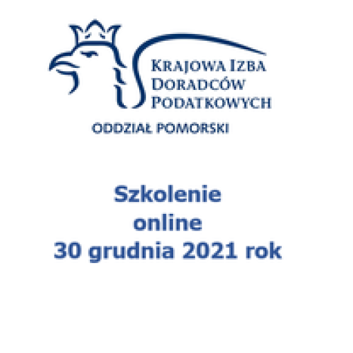 Zaproszenie na szkolenie online 30 grudnia 2021 rok