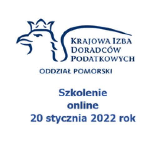 Zaproszenie na szkolenie online 20 stycznia 2022 rok