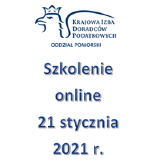 Szkolenie Online - 21 stycznia 2021 r.