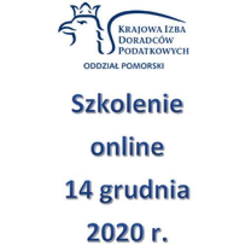 Szkolenie Online - 14 grudnia 2020 r.