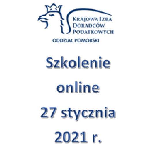 Szkolenie Online - 27 stycznia 2021 r.