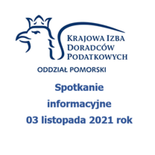 Zaproszenie na spotkanie informacyjne - 3 listopada 2021 r.